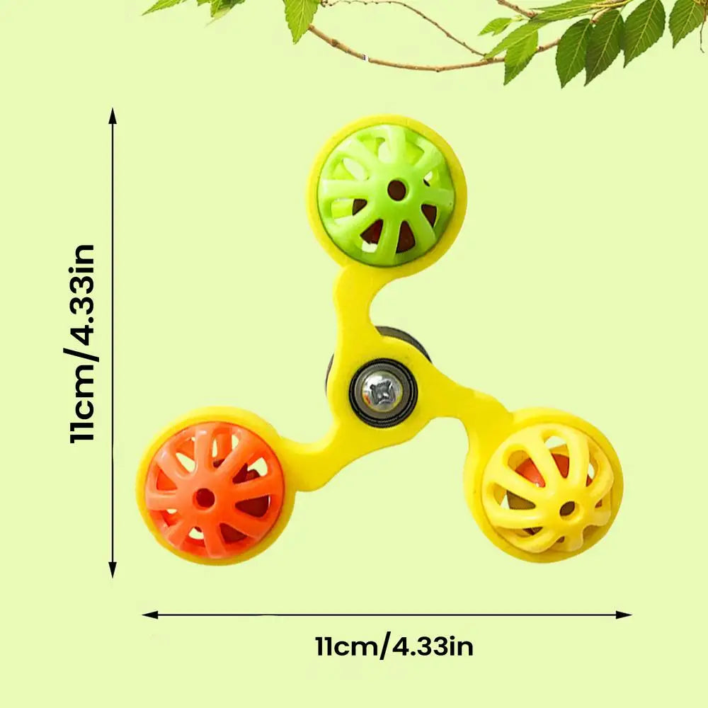 Parrot Toys Interactive Rotating Windmill Toy Bird Cage Toy For Parrots Rotating For Stimulation Entertainment Play Chewing