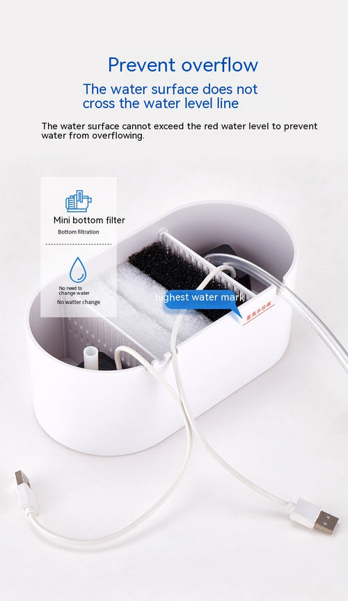 Aquarium Ecological Landscape Desktop Self-circulation Mini Small