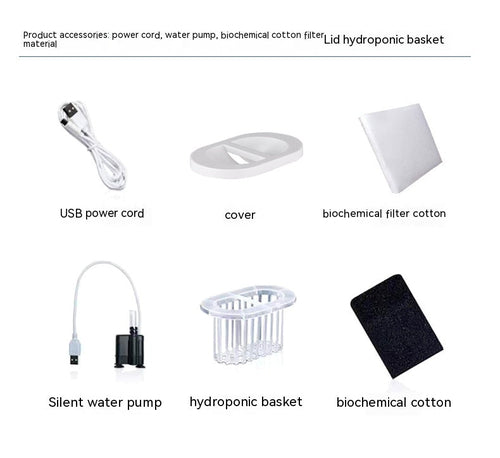 Aquarium Ecological Landscape Desktop Self-circulation Mini Small