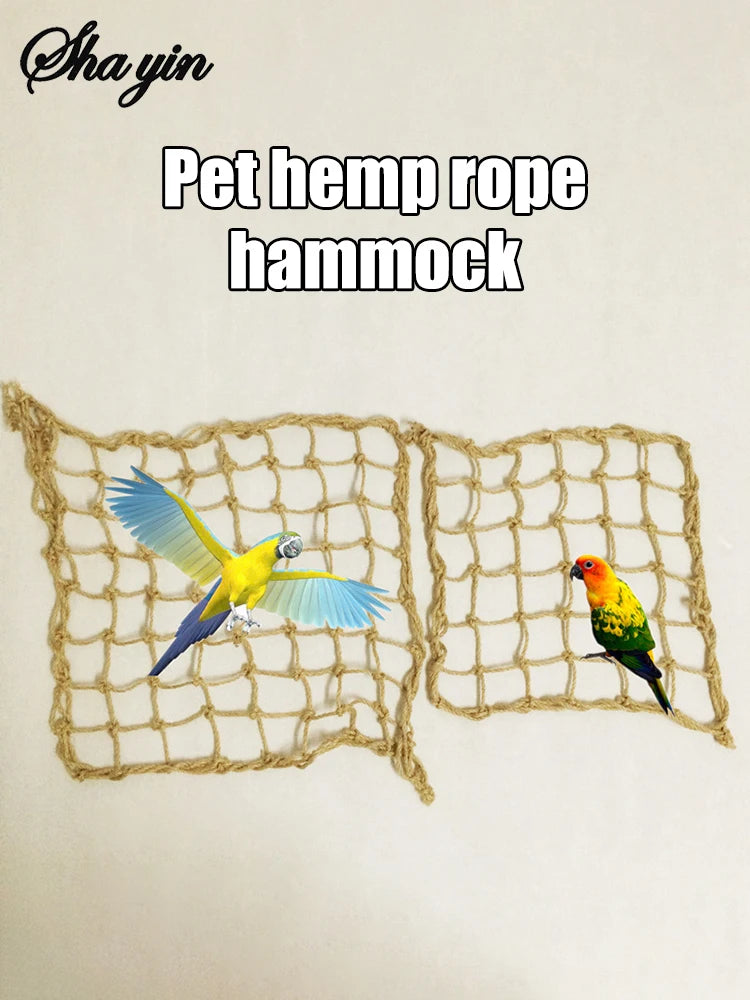 Bird Toy Parrot Rope Climbing Net Bird Supplies Gnawing Toy Parrot Adventure Adventure Toy