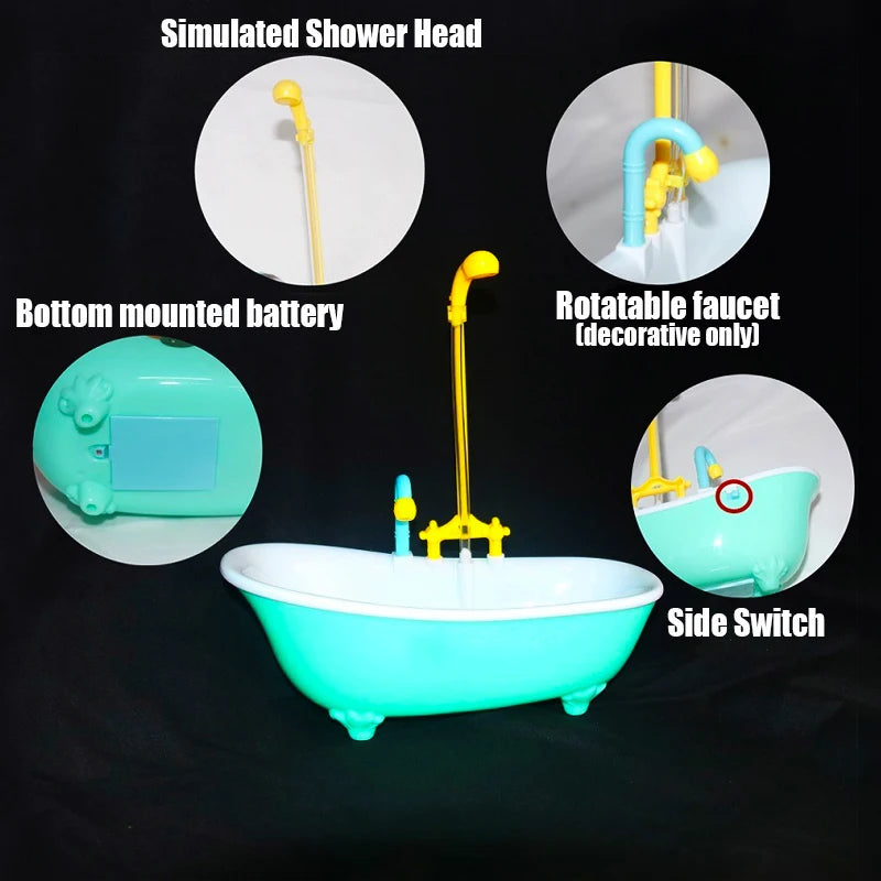 Parrot Automatic IntelligentBath Bird Shower Bathtub Blue AccessoriesHousehold Plastic parakeet supplies Accessory Bird Cage